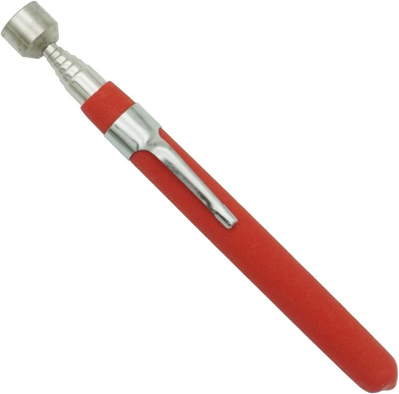 VASTOOLS Telescopic Magnetic Pickup Tool,5LB Magnet Stick,24" Extendable Magnet with Pocket Clip - Image 1